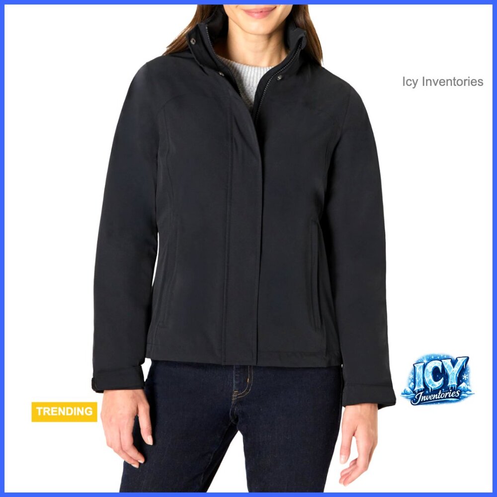 Waterproof Stretch Nylon Packable Rain Jacket Regular Fit